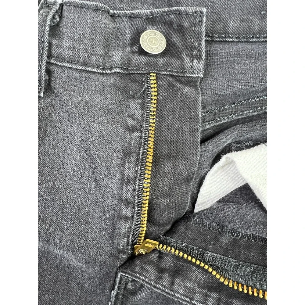 Levis 502 Mens 30x32 Black Regular Tapered‎ Stretch Denim Jeans Dark Wash